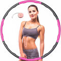 Hula Hoop Reifen Bauchtrainer Fitness Ring Training Massage Schaumstoff 8 Teile