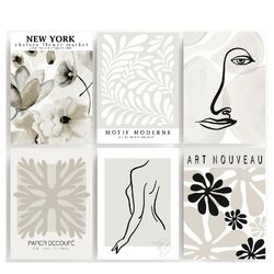 Bilderset NEW YORK FLOWER MARKET  Druck Bild Poster 6er SET PRINT Kunstdrucke   