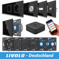 LIVOLO SmartHome WIFI Touch Funk Lichtschalter Steckdose Wechselschalter Schwarz