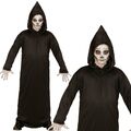 TOD SENSENMANN Grim Reaper Kinder Kostüm Robe mit Kapuze Karneval Halloween #001