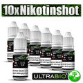 20mg ULTRABIO Nikotin Shots 10x10ml 50/50 - 70/30 Nikotinshot Base für E Liquid