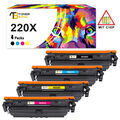 XXL Toner MIT CHIP für HP 220A / 220X Color LaserJet Pro 4202dn Pro MFP 4302dw 