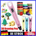 DIY Kinder 3D Stifte Set 3D Druckstift 3Farben PLA Filament 3D Printing Pen