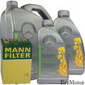 7L ORIGINAL MERCEDES MOTOROEL 5W30 MB 229.51+ MANN OELFILTER HU 6020 z