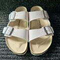 Birkenstock Arizona Sandalen BF White EU 41 UK 7 Narrow Fit / Schmale Weite Lede