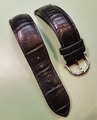 Maurice Lacroix, Lederband 19 mm, schwarz, Echt Louisiana Krokodil, Alligator