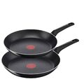 Tefal Pfanne Pfannenset Simple Cook 24 + 28cm Antihaft Bratpfanne Thermo-Spot