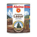 ALPINA Premium-Lasur 0,75 Liter Holzlasur Wetterschutzlasur Holzschutz FARBWAHL