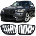 Sport Kühlergrill Doppelsteg Performance Glanz passend für BMW X1 E84 09-15