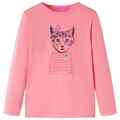 Kinder-Langarmshirt Rosa 128