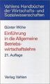 Einführung in die Allgemeine Betriebswirtschaftslehre vo... | Buch | Zustand gut