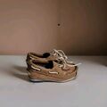 Timberland Classic 2 Eye brown Suede Leather Lace Up Kids Boat Shoes