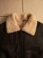 Herrenwinterjacke    aus echtem Leder, Gr. 54