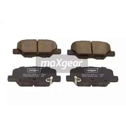 1x ORIGINAL® Maxgear 19-3043 Bremsbelagsatz, Scheibenbremse Hinten, inkl.