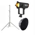 Aputure Light Storm 60X Bi-Color LED Videoleuchte + Light Dome mini III + Stand