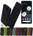 Suncase Hülle Tasche Echt Leder Handyhülle Slim Case Etui für Google Pixel 7 Pro