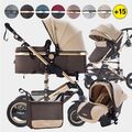 Daliya® 3 in 1 Kinderwagen Buggy Kombikinderwagen Reisebuggy inkl. Babyschale