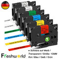 6x Schriftband TZe-231 12mm für Brother P-Touch PT-H100LB E100 1000 1010 H105