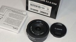 Canon EF-S 24mm F/2.8 STM Pancake Objektiv - für Canon EOS - nur 1X benutzt OVP