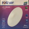 ROTHER 18W LED DECKENLEUCHTE RUNDES PANEL WAND BADEZIMMERLAMPE KÜHL WEISS NEU