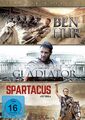 Ben Hur & Gladiator & Spartacus / 3-Movie Edition # 4-DVD-BOX-NEU