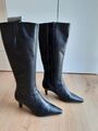 Damen Leder Stiefel Schuhe Salamander schwarz wie NEU Gr. 38