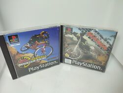 Downhill Mountain Biking + Und Motocross Mania PS1 Playstation 1 Mit Anleitungen