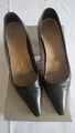 Pumps,schwarz,Leder,Gr.3,80mm,elegant,sexy,Pfennigabsatz,spitz,Peter Kaiser