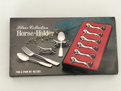 Horse holder silver collection Besteckhalter Servieren Tischgedeck Pferd