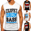 Tank Top Tanktop T-Shirt Tee Achselshirt Muskelshirt Aufdruck Herren BOLF Print