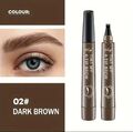 Augenbrauen Stift 3D Eye Brow Pen  Microblading Dunkelbrau Wasserfest Bartfüller