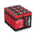 ANSMANN Rauchmelder Alkaline Batterie 9V E-Block, 8 Stück