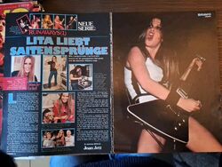 The Runaways Germany Article Clipping Lita Ford