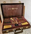 sBs Solingen Besteck-Set 23/24 Karat Vintage  70 - teilig,  Modell "Wien" 