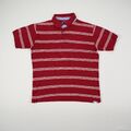 COMMANDER Herren Poloshirt Gr. XXL / 56 rot weiß gestreift Kurzarm Polo Oberteil