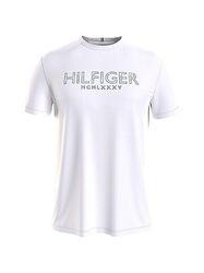 Tommy Hilfiger Palm Print Herren Shirt T-Shirt Rundhals weiß Größe M - XXL