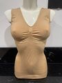 Schlankstütz Mieder TOP Hemd Top XL 46/48 Beige  Ubf SK 2,5 NEU