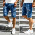 Jeanshose Bermudas Jeans Jogger Shorts Kurzhose Denim Motiv Herren BOLF Kurze