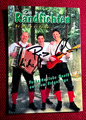 Original-Autogramme der Musikgruppe "De Randfichten", Farbbild, Postkartengröße