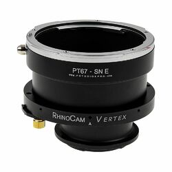 Fotodiox RhinoCam Vertex Rotating Adapter Pentax 6x7 Lens to Sony Alpha E Body