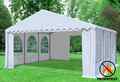 Partyzelt Pavillon 6x6m Weiss PVC Feuersicher XXL inkl. Seitenwände Festzelt