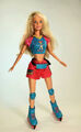Mattel Roller Blade Skating Barbie Doll, Mattel 31 cm, mit allen Bewegungsfunkt.