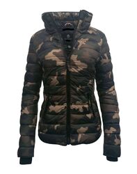 Marikoo Damen Jacke Frühling Steppjacke Übergangsjacke gesteppt Steh Kragen Lola