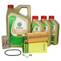 Mann Ölfilter + 8L Castrol LL 5W30 für BMW 3er E90 5 E60 7 E65 X3 E83 X5 E53 E70