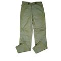 ALBERTO Jack Herren Sommer Wander Outdoor Hose Gr. 90 W31 L34 Oliv Schnürung NEU