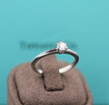 TIFFANY & Co. - Exklusiver RING mit DIAMANT Solitär | 0,22ct. | 950 Platin