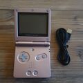 Nintendo Gameboy Advance SP GBA AGS-001 Rosa Pink Handheld,Ladekabel Top ! 