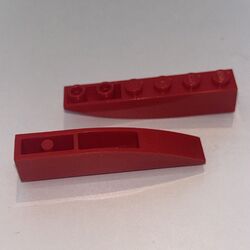 LEGO® 4160406 - 42023 - Dachstein Gebogen 6 x 1 - Rot - 1 Stück