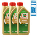 3x 1L CASTROL EDGE Titanium FST Longlife 5W-30 VW 504 00 507 00 MB 229.31 229.51