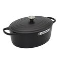 Le Creuset Signature Bräter oval 35 cm schwarz